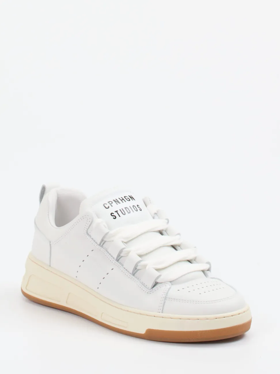 Copenhagen – Sneaker aus Kalbleder Weiß