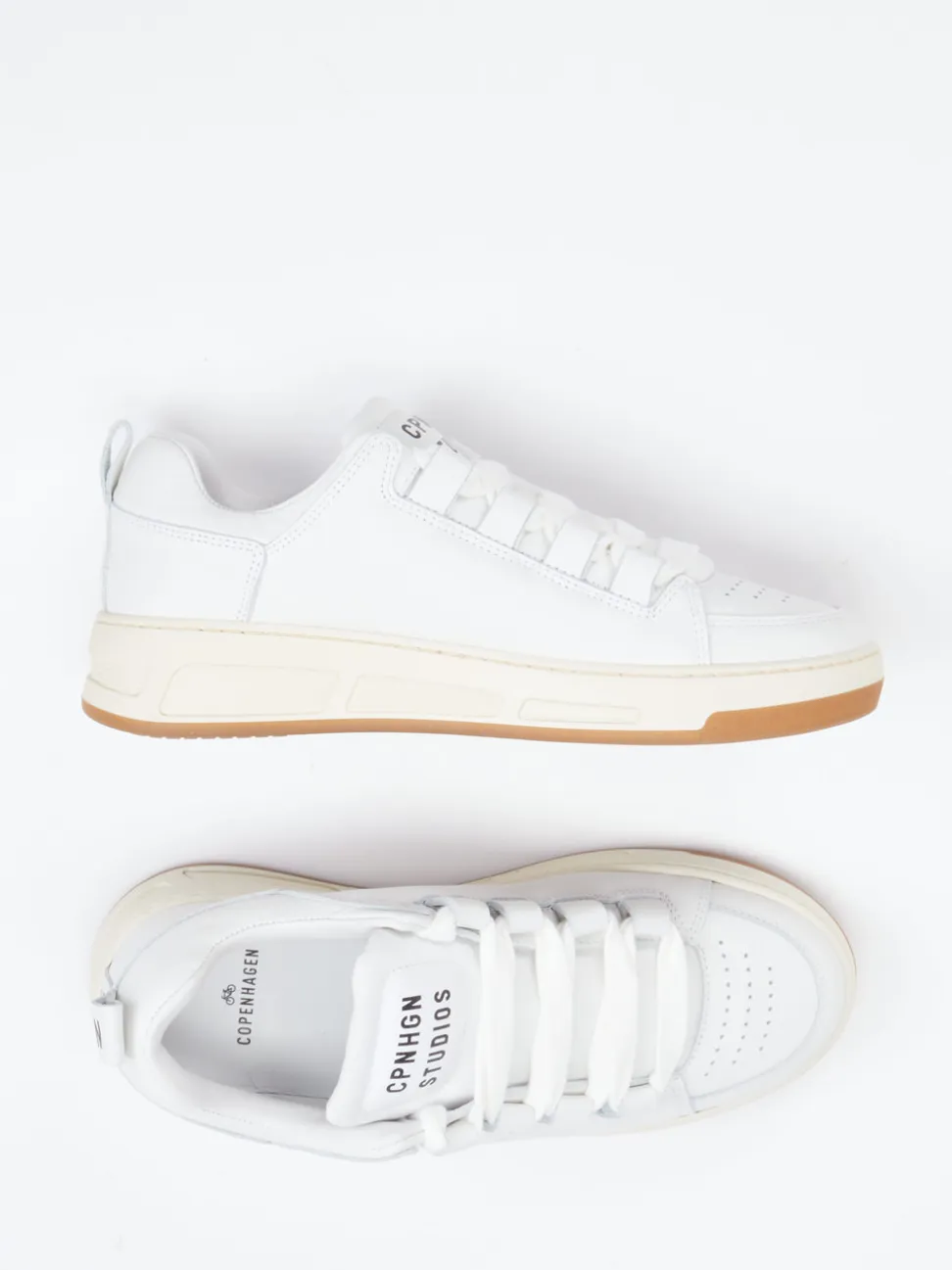 Copenhagen – Sneaker aus Kalbleder Weiß
