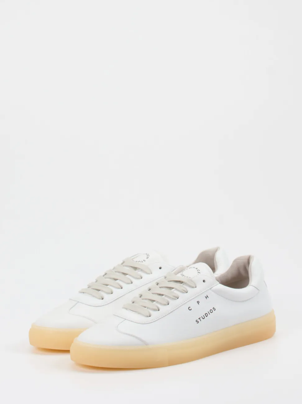 Copenhagen – Sneaker aus Kalbleder in Weiß