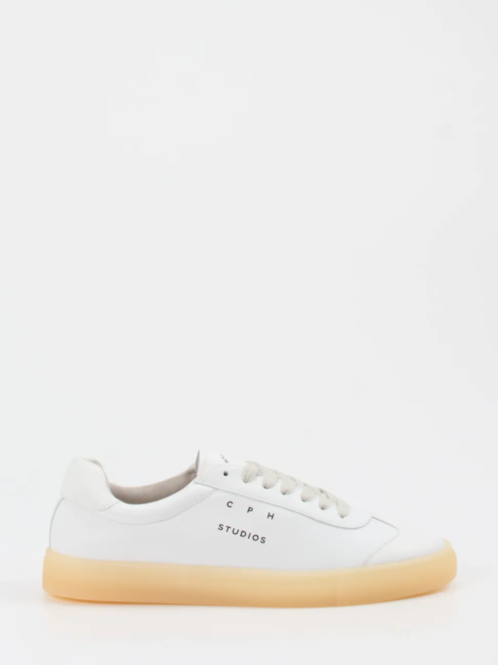 Copenhagen – Sneaker aus Kalbleder in Weiß