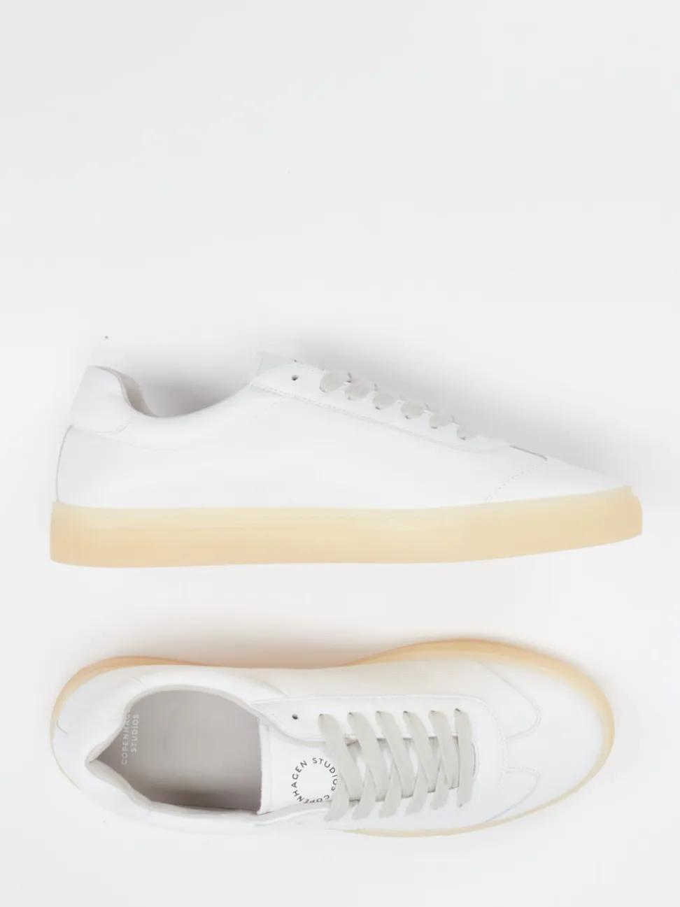 Copenhagen – Sneaker aus Kalbleder in Weiß