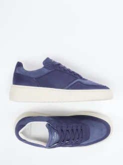 Copenhagen – Sneaker aus Kalbleder in Indigoblau