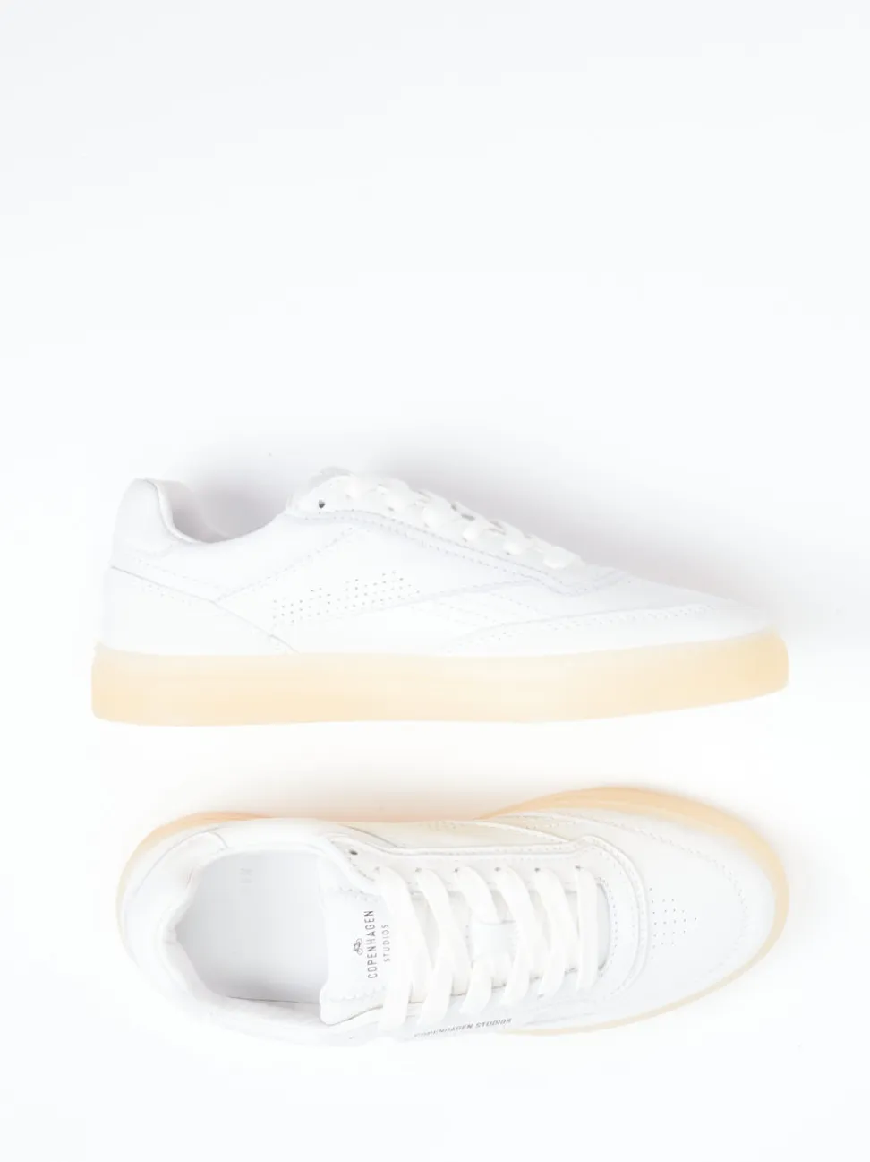 Copenhagen – Sneaker aus Kalbleder weiß