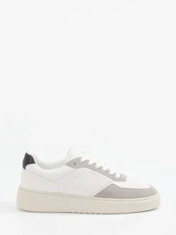 Copenhagen – Sneaker aus Kalb- und Veloursleder Weiß
