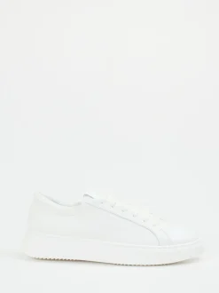 Copenhagen – Sneaker aus Kalbleder weiß glänzend