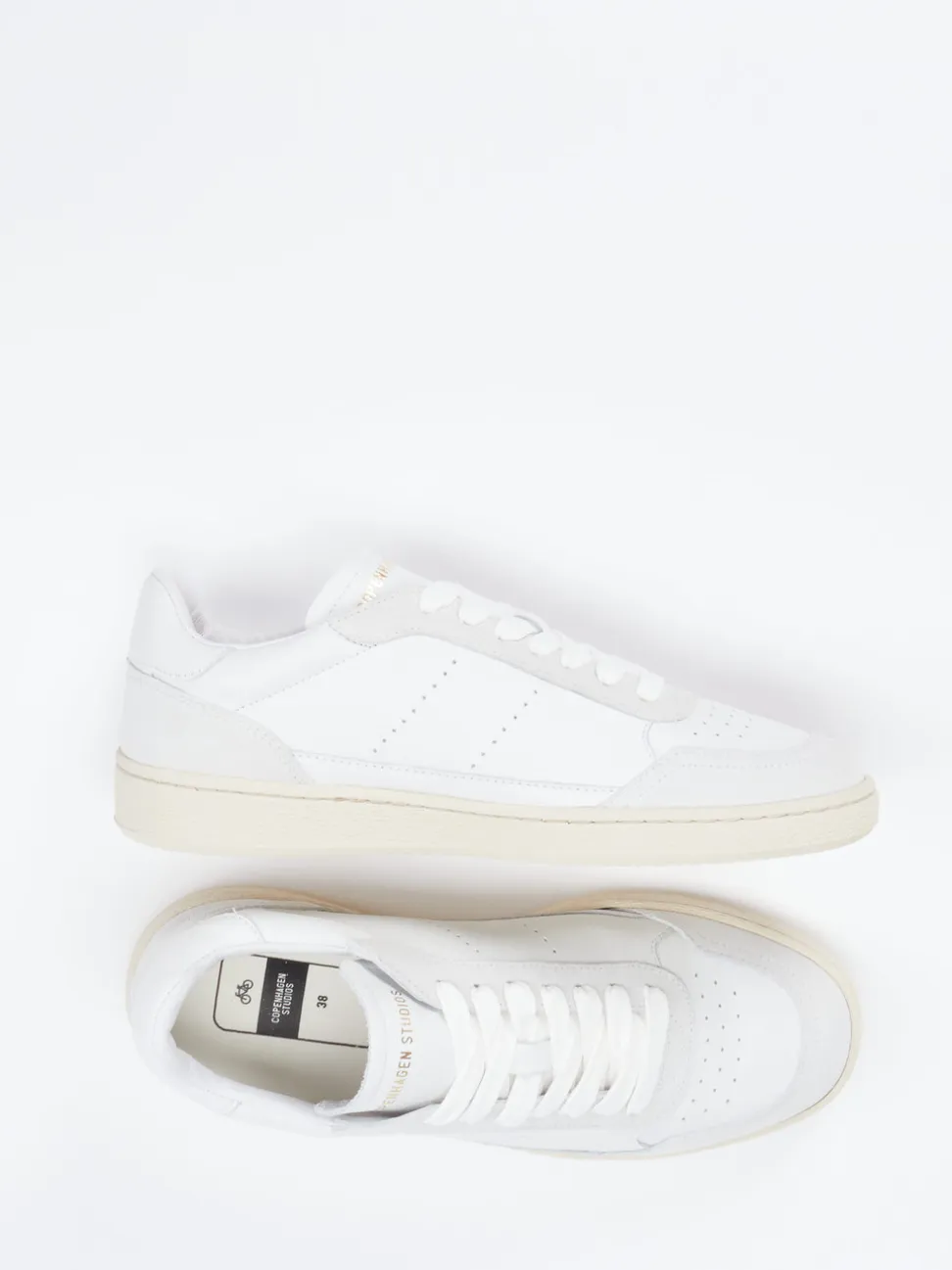 Copenhagen – Sneaker aus Kalbleder in Offwhite