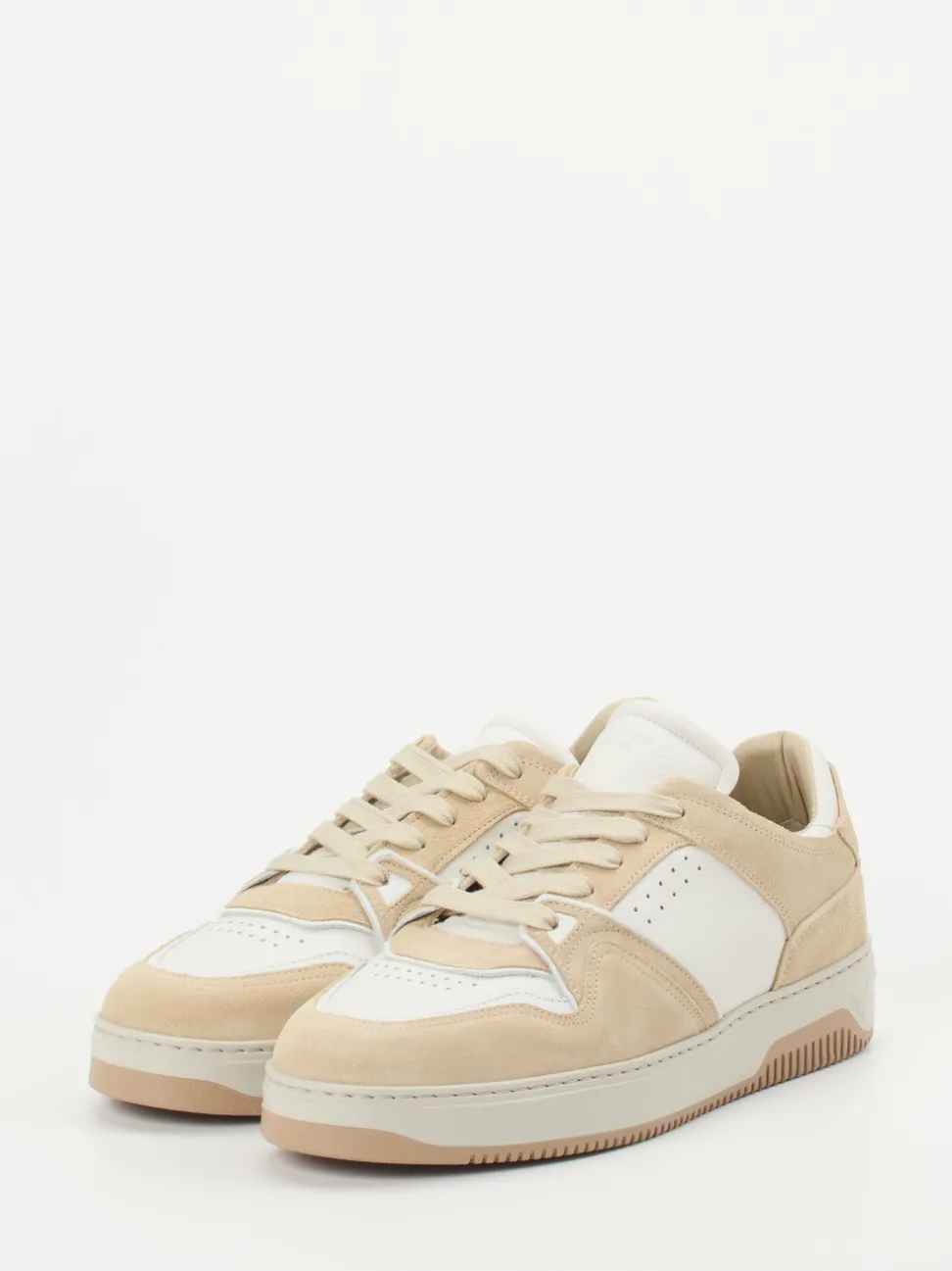 Copenhagen – Sneaker aus Kalbleder und Veloursleder Beige