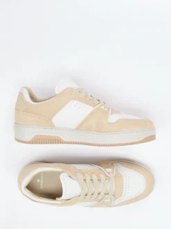 Copenhagen – Sneaker aus Kalbleder und Veloursleder Beige