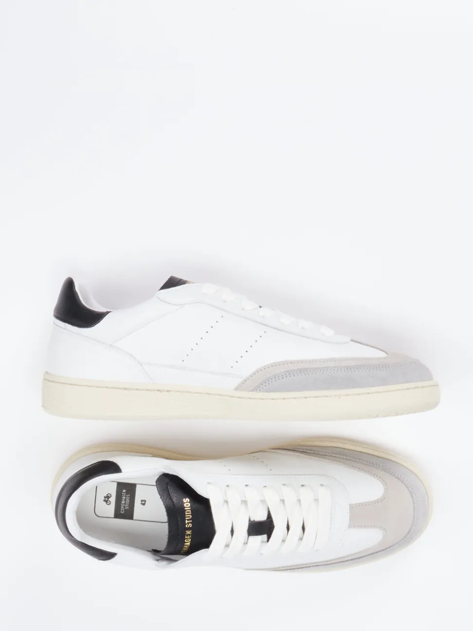 Copenhagen – Sneaker aus Kalbleder weiß-grau