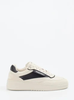 Copenhagen – Sneaker aus Velours- und Glattleder beige