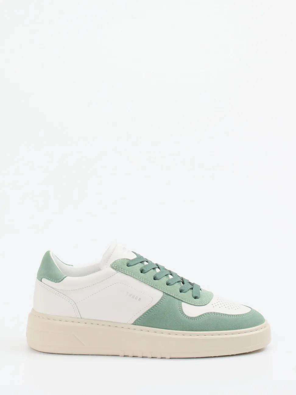 Copenhagen – Sneaker aus Velourleder und Glattleder weiß
