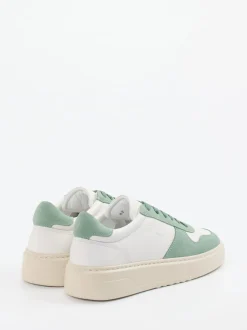Copenhagen – Sneaker aus Velourleder und Glattleder weiß