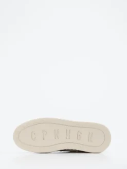 Copenhagen – Sneaker aus Velourleder und Glattleder weiß
