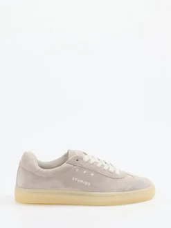 Copenhagen – Sneaker aus Veloursleder sandbeige