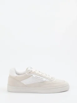 Copenhagen – Sneaker aus Velours- und Glattleder beigegrau