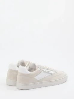 Copenhagen – Sneaker aus Velours- und Glattleder beigegrau