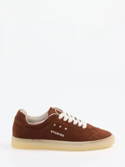 Copenhagen – Sneaker aus Veloursleder rostbraun