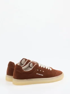 Copenhagen – Sneaker aus Veloursleder rostbraun
