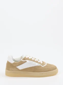 Copenhagen – Sneaker aus Veloursleder Sandbeige