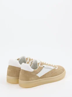 Copenhagen – Sneaker aus Veloursleder Sandbeige