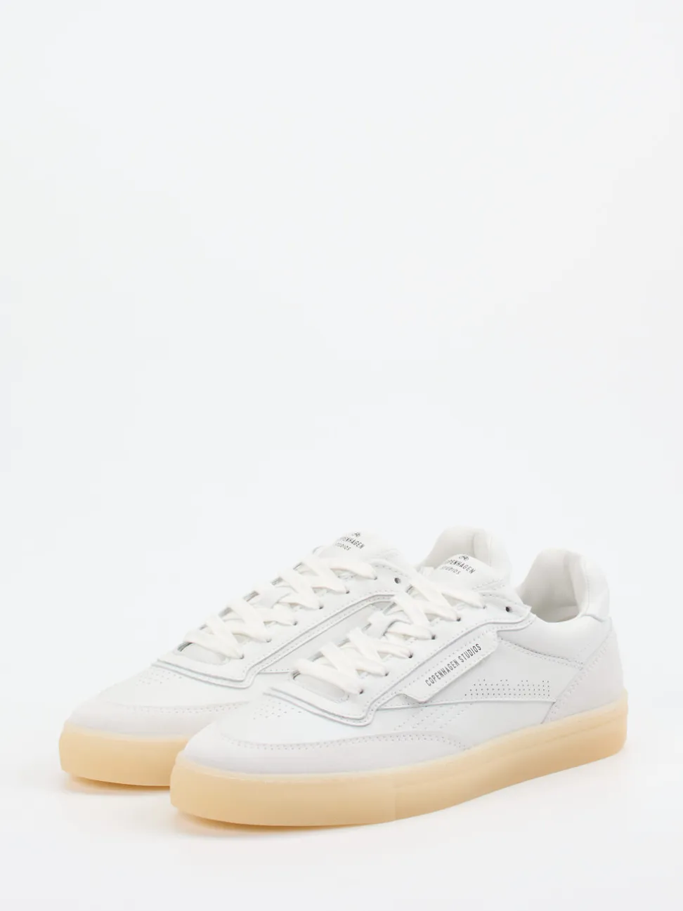 Copenhagen – Sneaker aus Veloursleder weiß