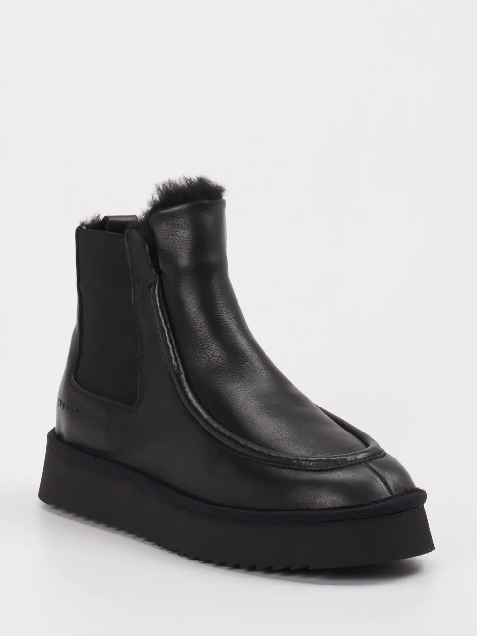 Copenhagen – Stiefeletten aus Leder in Schwarz