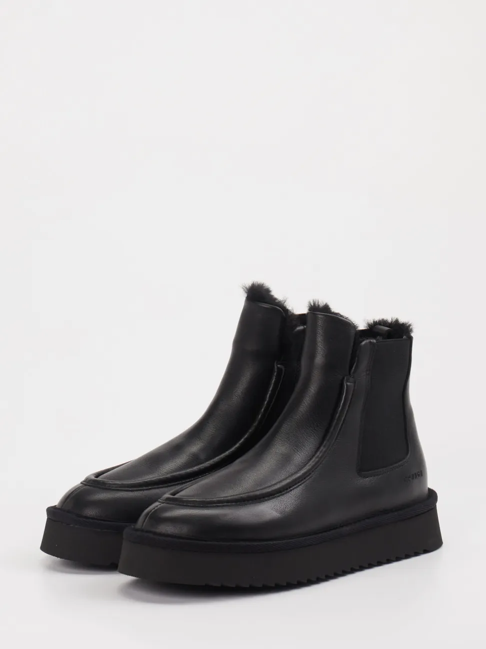 Copenhagen – Stiefeletten aus Leder in Schwarz