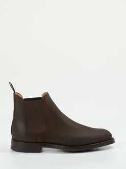 Crockett & Jones – Chelsea Boots aus Veloursleder dunkelbraun