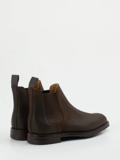 Crockett & Jones – Chelsea Boots aus Veloursleder dunkelbraun