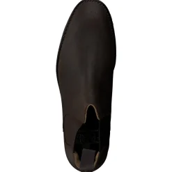 Crockett & Jones – Chelsea Boots aus Veloursleder dunkelbraun