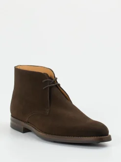 Crockett & Jones – Desert Boots aus Veloursleder Dunkelbraun