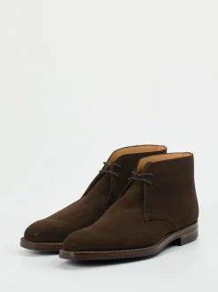 Crockett & Jones – Desert Boots aus Veloursleder Dunkelbraun