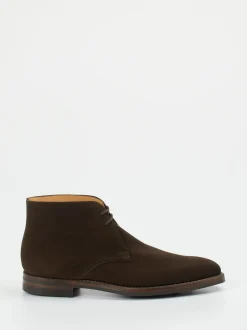 Crockett & Jones – Desert Boots aus Veloursleder Dunkelbraun