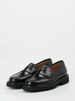 Crockett & Jones – Loafer aus Kalbleder schwarz
