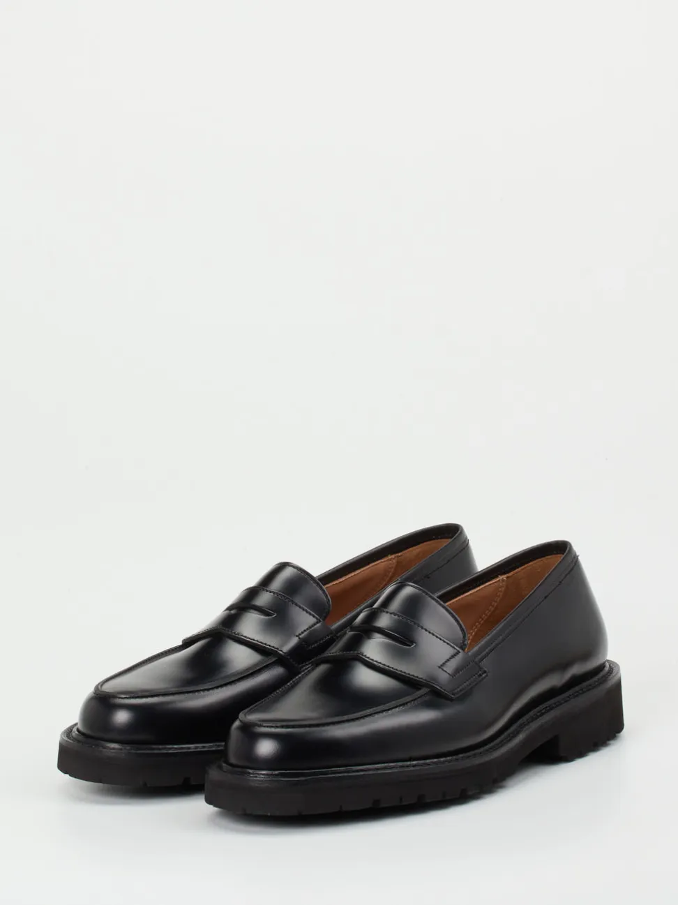 Crockett & Jones – Loafer aus Kalbleder schwarz