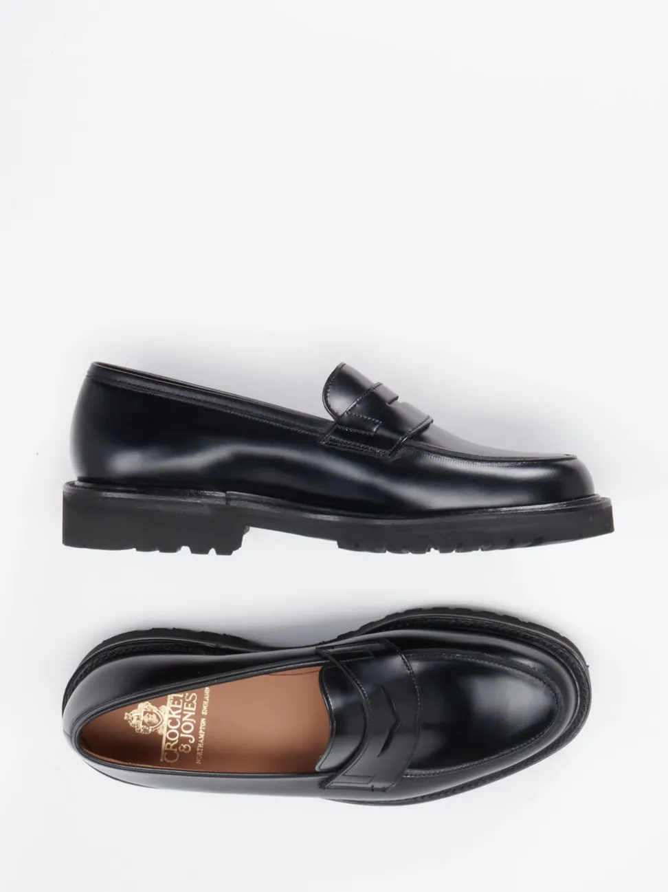 Crockett & Jones – Loafer aus Kalbleder schwarz