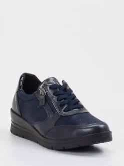 Cypres Soft – Komfort-Sneaker aus Stretchleder Dunkelblau