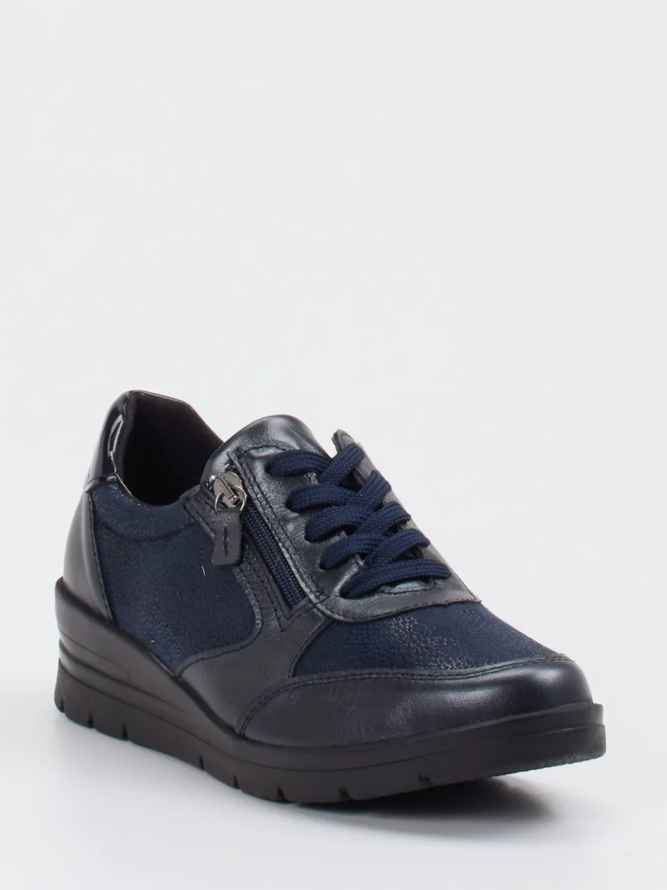 Cypres Soft – Komfort-Sneaker aus Stretchleder Dunkelblau