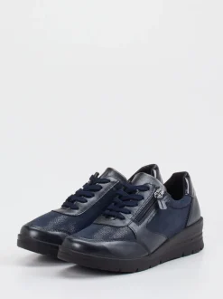 Cypres Soft – Komfort-Sneaker aus Stretchleder Dunkelblau