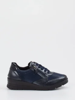 Cypres Soft – Komfort-Sneaker aus Stretchleder Dunkelblau