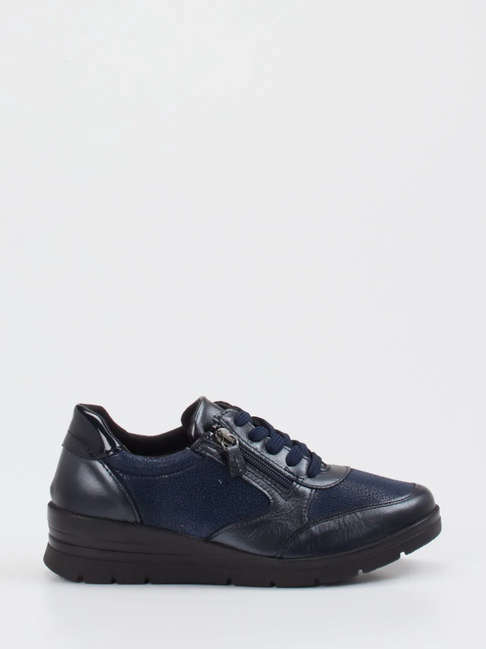 Cypres Soft – Komfort-Sneaker aus Stretchleder Dunkelblau