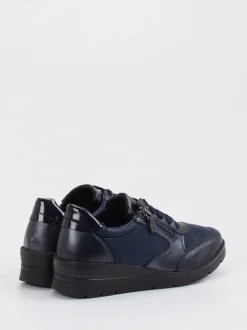 Cypres Soft – Komfort-Sneaker aus Stretchleder Dunkelblau