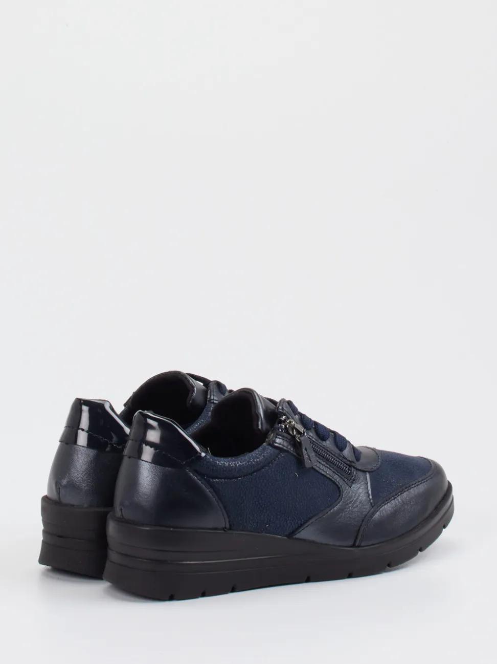 Cypres Soft – Komfort-Sneaker aus Stretchleder Dunkelblau