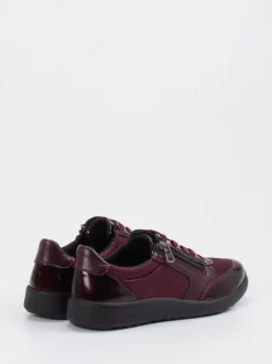 Cypres Soft – Komfort-Sneaker aus Stretch und Leder bordeaux