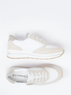 Cypres Soft – Komfort-Sneaker aus Leder in Beige