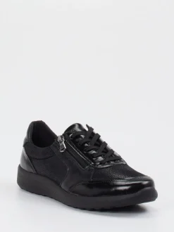 Cypres Soft – Komfort-Sneaker aus Stretchleder Schwarz
