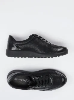Cypres Soft – Komfort-Sneaker aus Stretchleder Schwarz