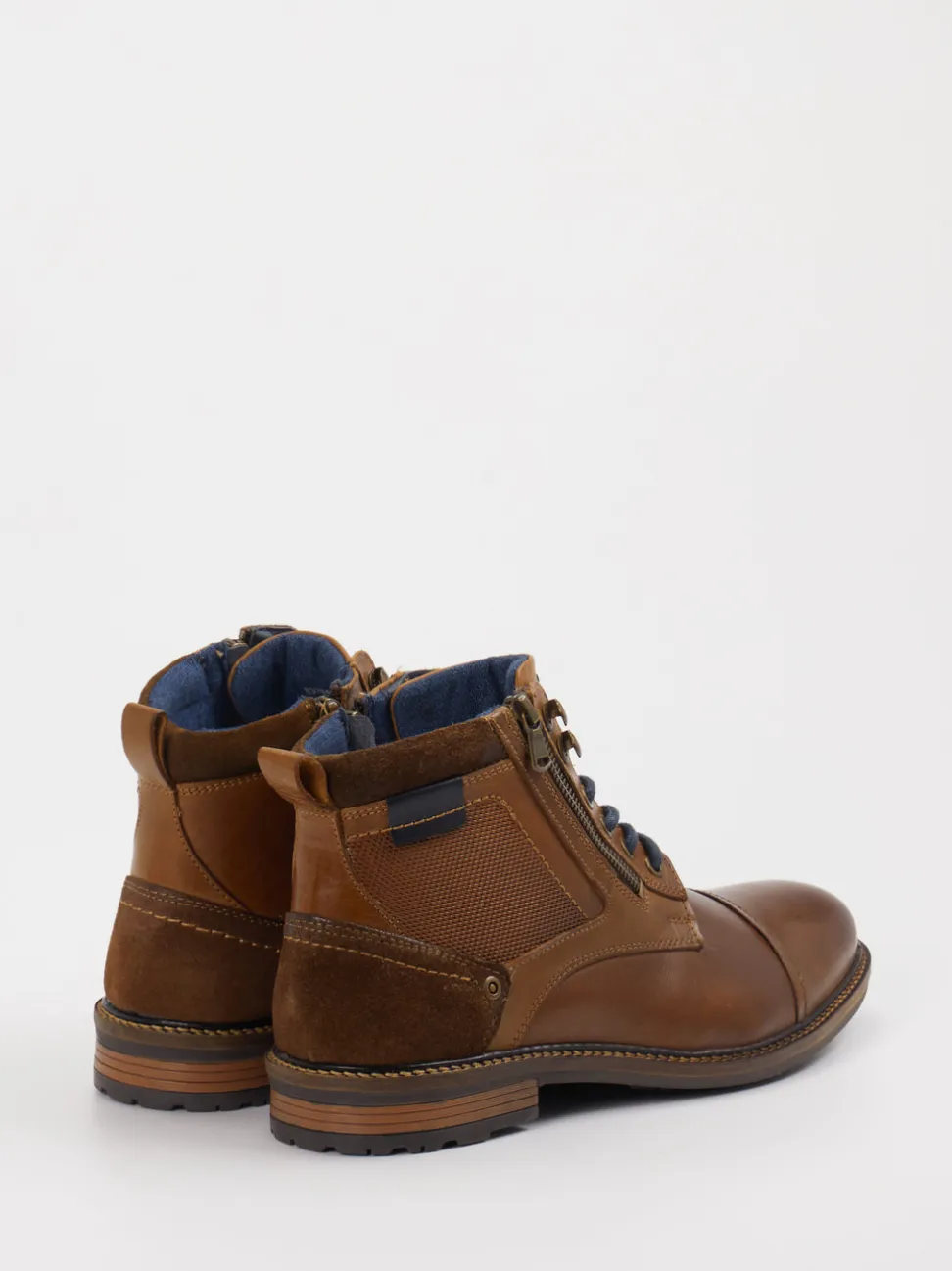 Cypres Soft – Schnürboots aus Leder cognacbraun