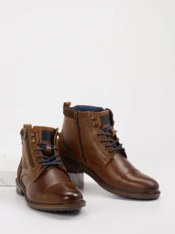 Cypres Soft – Schnürboots aus Leder cognacbraun