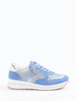Cypres Soft – Sneaker aus Veloursleder hellblau